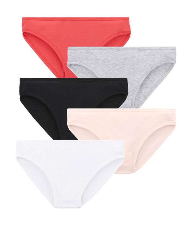 Damen-Slips im 5er-Set weiss
