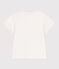 Kurzärmeliges Kinder-T-Shirt aus einfarbiger Baumwolle weiss MARSHMALLOW