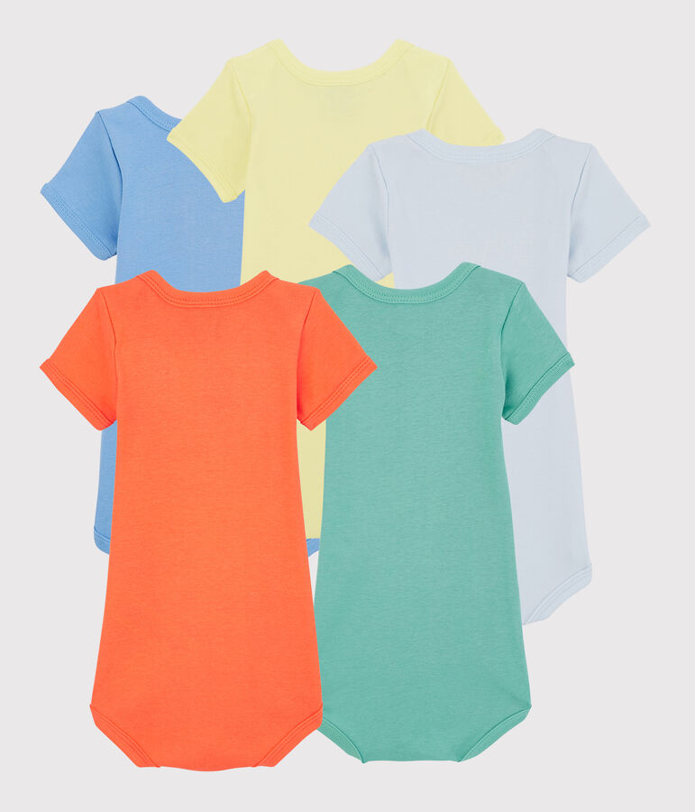 5er-Set kurz&auml;rmelige Baby-Bodys mit Fr&uuml;chte-Motiv variante 1