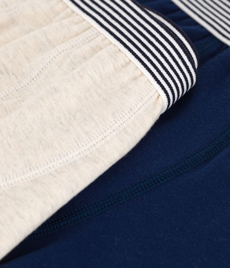 2er-Set einfarbige Boxershorts aus Baumwolle und Elastan f&uuml;r Jungen vielfarbig