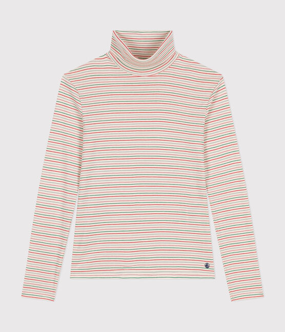 Damen-Rollkragenshirt "L'Iconique" aus Baumwolle weiss AVALANCHE/ MULTICO
