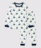 Kinderpyjama aus Baumwolle mit Rittermotiv für Jungen weiss MARSHMALLOW/weiss MULTICO