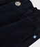 Kinder-Hose aus einfarbigem Fein-Cord blau SMOKING