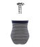 Badeanzug 1-teilig damen blau ABYSSE/weiss MARSHMALLOW