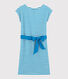 Gestreiftes Damen-Kleid aus Leinen
