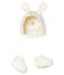 Set mit Mützchen und Babyschuhen aus gestepptem Doppeljersey variante 1