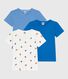 Set kurzärmelige Kinder-T-Shirts aus bedruckter Baumwolle