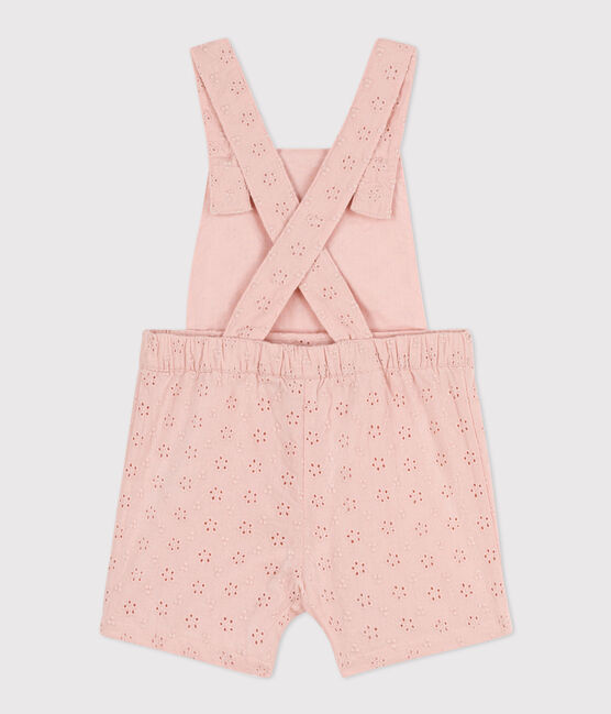 Kurze Baby-Overall in Broderie Anglaise rosa SALINE