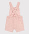 Kurze Baby-Overall in Broderie Anglaise rosa SALINE
