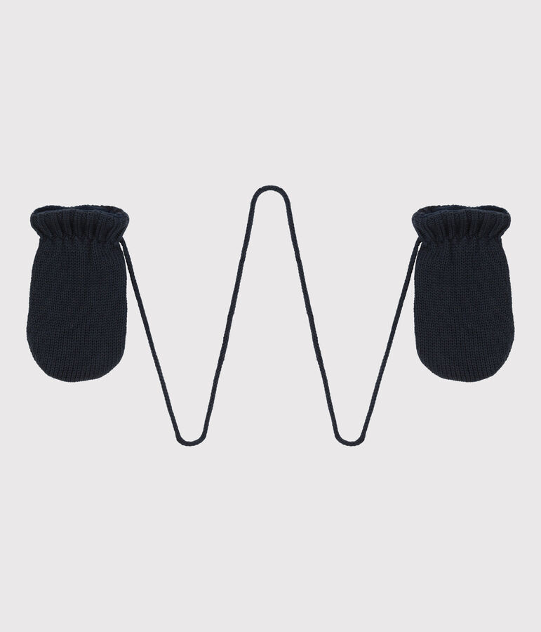 Baby-F&auml;ustlinge mit Fleecefutter blau