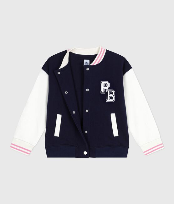 Kinder College-Jacke aus einfarbiger Baumwolle SOIR