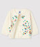 Langärmeliger Baby-Cardigan für Mädchen weiss MARSHMALLOW