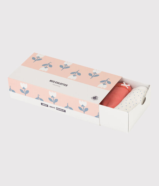5er-Set Slips aus Baumwolle mit Tulpenmotiv für Mädchen variante 1