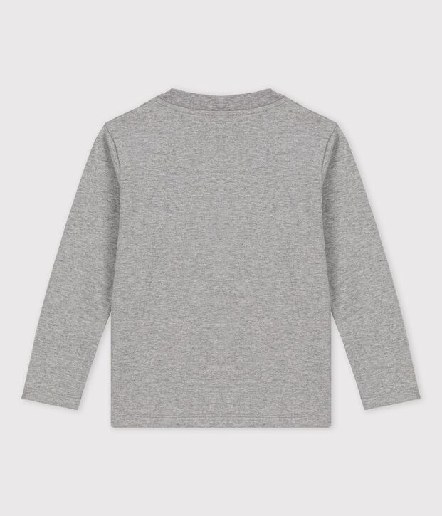 Lang&auml;rmeliges Kinder-T-Shirt aus Baumwolle f&uuml;r Jungen grau