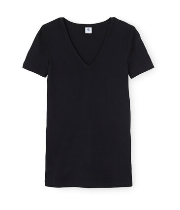 Kurzarm T Shirt V Ausschnitt Damen Petit Bateau
