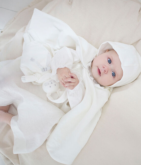 Edles baby-kuschelhäschen weiss MARSHMALLOW
