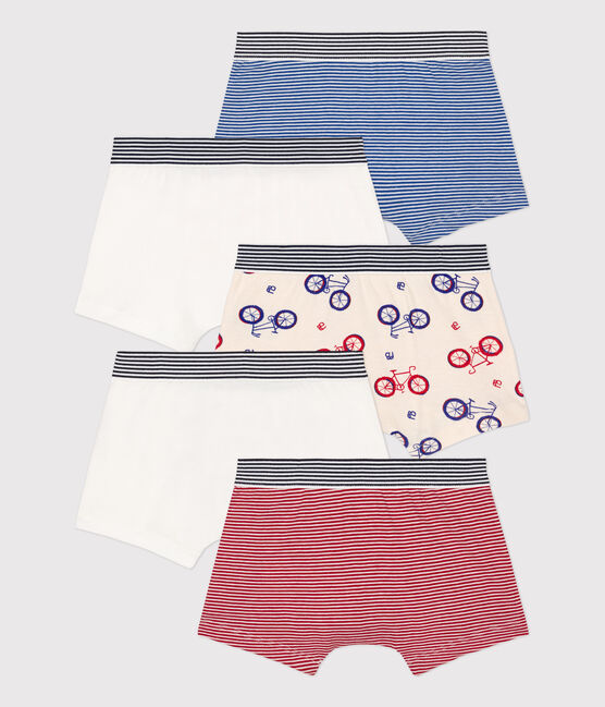 5er-Set Boxershorts aus Baumwolle mit Fahrradmotiv für Jungen variante 1