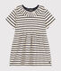 Kurzärmeliges Babykleid aus geflammtem Jersey