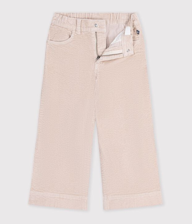 Kinder Wide Leg-Hose aus Feincord GESSO