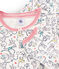 Rippstrick-Pyjama weiss MARSHMALLOW/weiss MULTICO