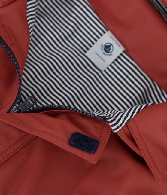 KLASSISCHE KINDER-REGENJACKE AUS RECYCELTEM MATERIAL braun OMBRIE