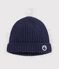 Baby-M&uuml;tze aus Baumwolle mit Fleece - Fleece SMOKING