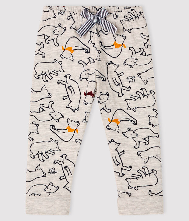 Baby-Hose aus Doppeljersey f&uuml;r Jungen grau/vielfarbig