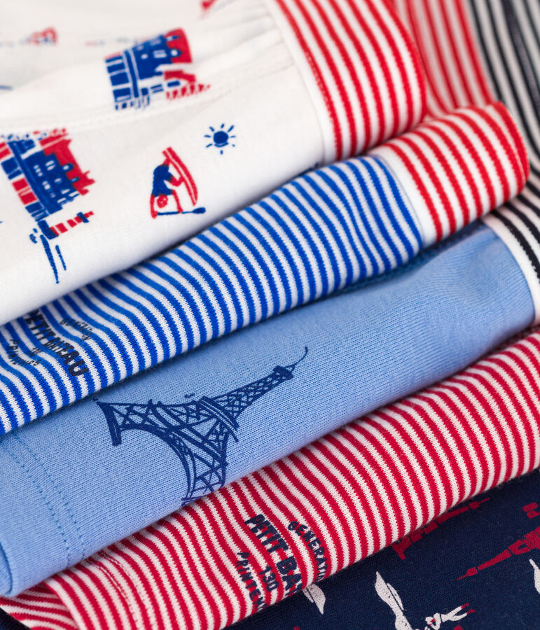 5er-Set Boxershorts aus Baumwolle mit Paris-Print f&uuml;r Jungen vielfarbig