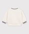 Baby-Sweatshirt aus einfarbigem Sherpa MILK
