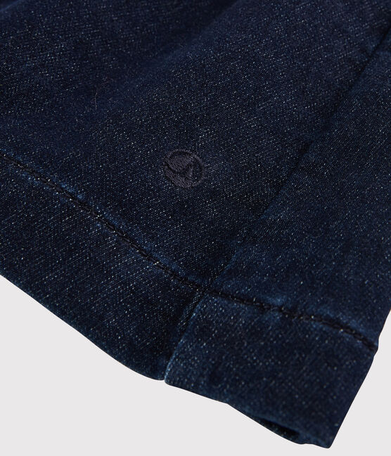Ärmelloses Baby-Kleid für Mädchen blau JEANS