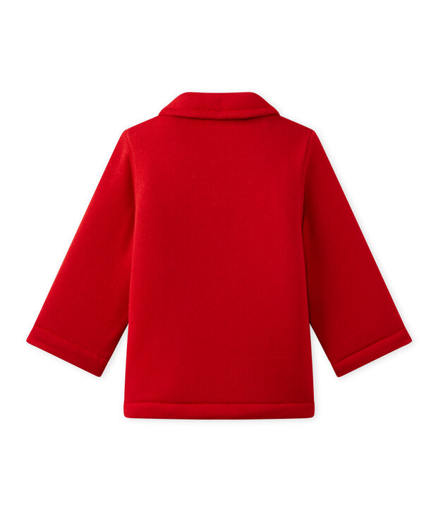 Unisex-Baby-Cabanjacke aus Molton rot