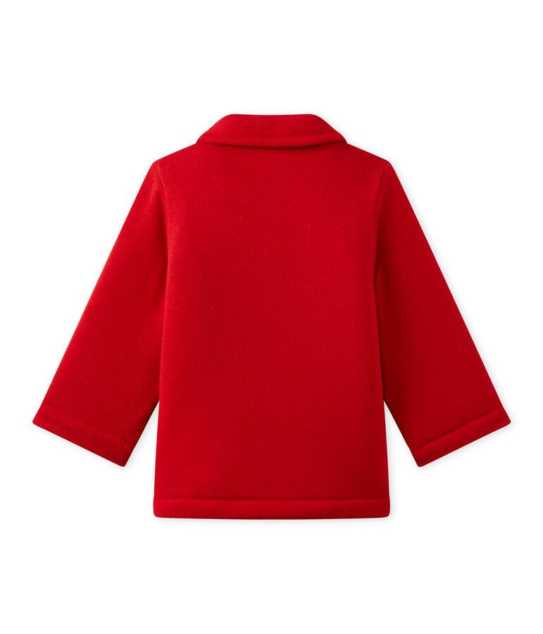 Unisex-Baby-Cabanjacke aus Molton rot
