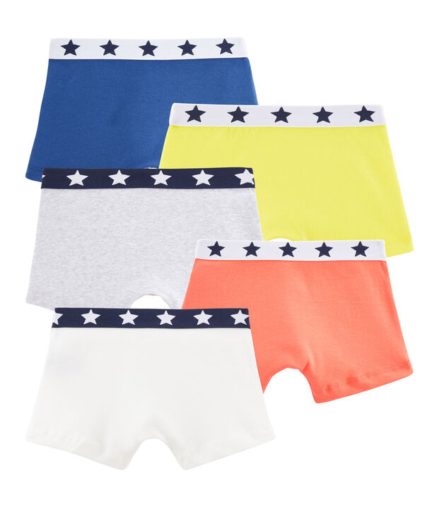 Set mit 5 Boxershorts f&uuml;r kleine Jungen vielfarbig