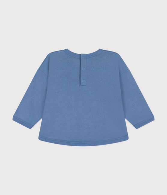 Baby-Sweatshirt aus Molton blau BEACH