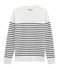 Seemannspullover herren weiss MARSHMALLOW/blau SMOKING