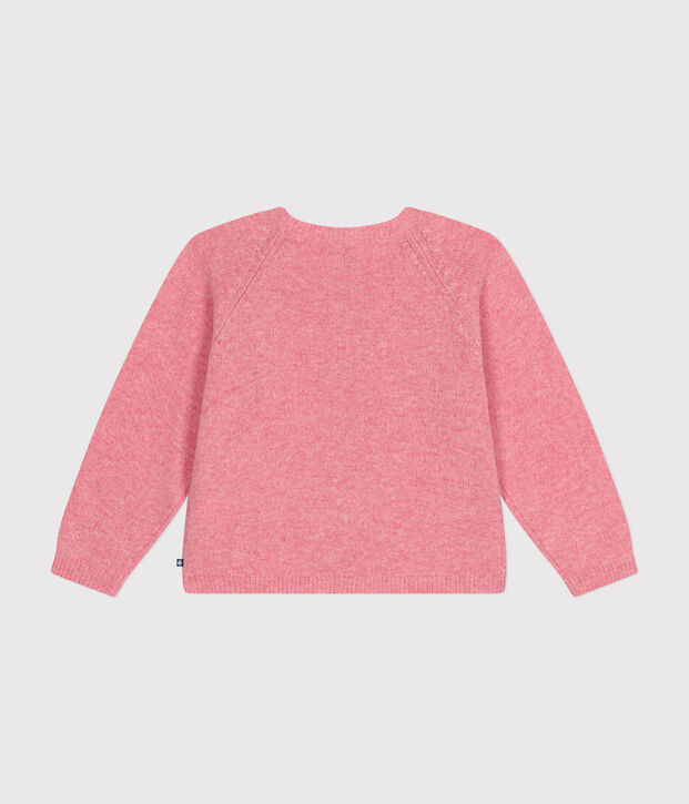 Kinder-Cardigan aus Strick mit Wollanteil f&uuml;r M&auml;dchen rosa