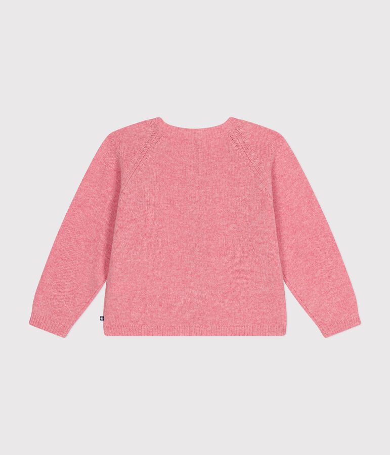 Kinder-Cardigan aus Strick mit Wollanteil f&uuml;r M&auml;dchen rosa