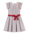 Kinder-Kleid Mädchen weiss MARSHMALLOW/weiss MULTICO