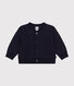 Baby-Teddyjacke aus gestepptem Doppeljersey