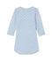 Langärmeliger Baby-Jungen-Body aus Wolle/Baumwolle blau FRAICHEUR/grau TEMPETE