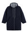 Warme lange Windjacke unisex blau SMOKING