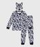 Kinder-Pyjama zum Verkleiden aus Baumwolle mit Zebra-Motiv blau MILK/ SOIR