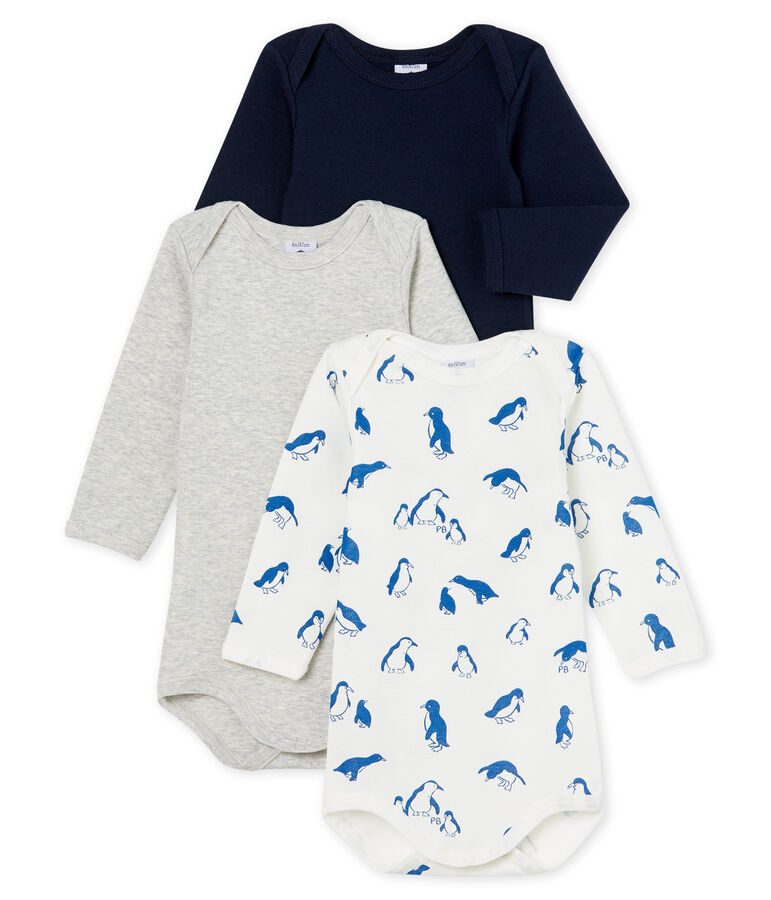 Trio lang&auml;rmelige Baby-Bodys f&uuml;r Jungen variante 1