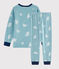 Kinderpyjama aus Nicki mit Yetimotiv für Jungen blau BRUME/ MARSHMALLOW