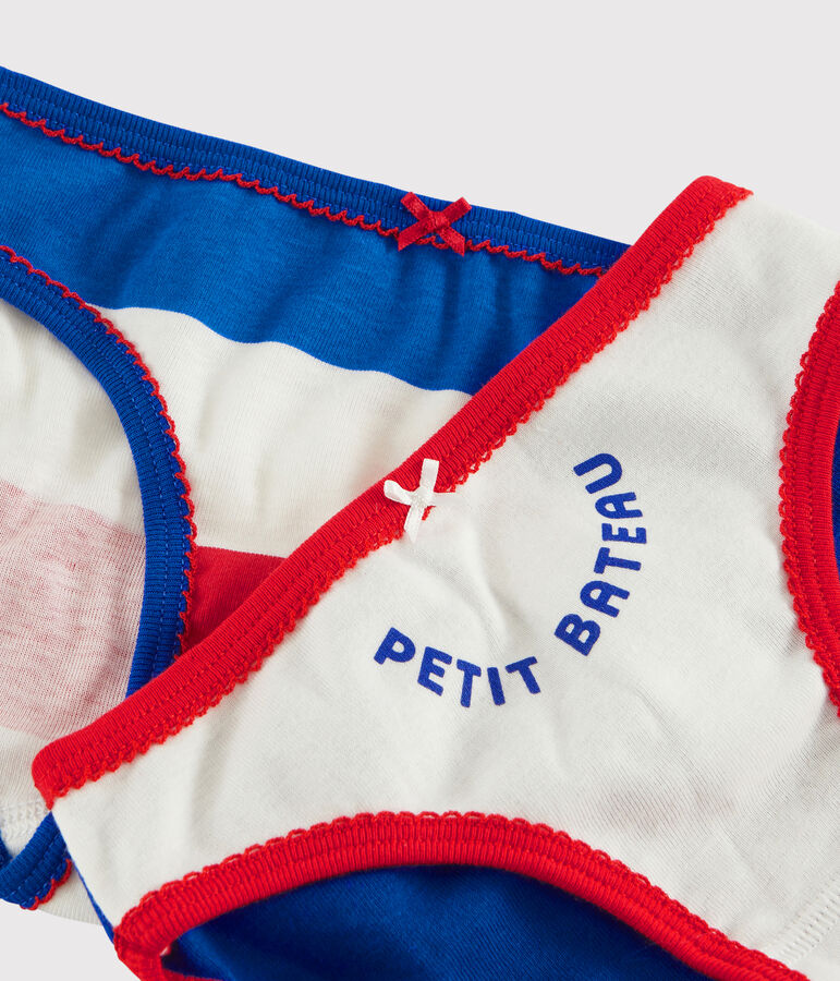 Set mit 2 Unterhosen 'Made in France' f&uuml;r kleine M&auml;dchen vielfarbig