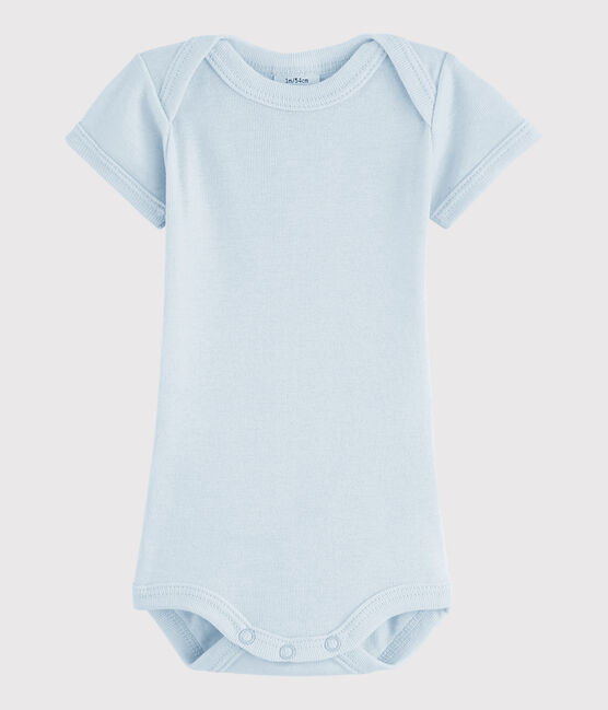 Kurzärmeliger Baby-Body Jungen blau FRAICHEUR