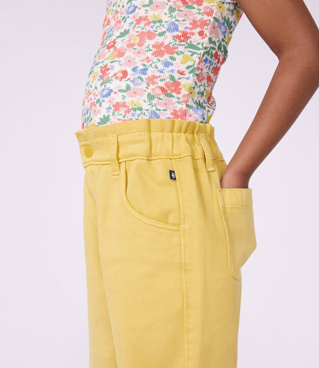 Kinder-Hose aus Baumwolle gelb