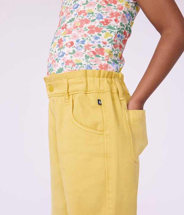 Kinder-Hose aus Baumwolle gelb