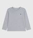 Langärmeliges Kinder-T-Shirt aus einfarbiger Baumwolle