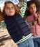 Kinder-Steppweste aus gestepptem Doppeljersey blau SMOKING